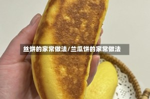 丝饼的家常做法/兰瓜饼的家常做法