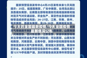 今天的全国最新疫情/今天全国疫情最新情况公布