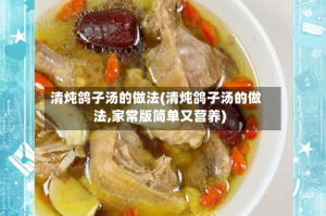 清炖鸽子汤的做法(清炖鸽子汤的做法,家常版简单又营养)